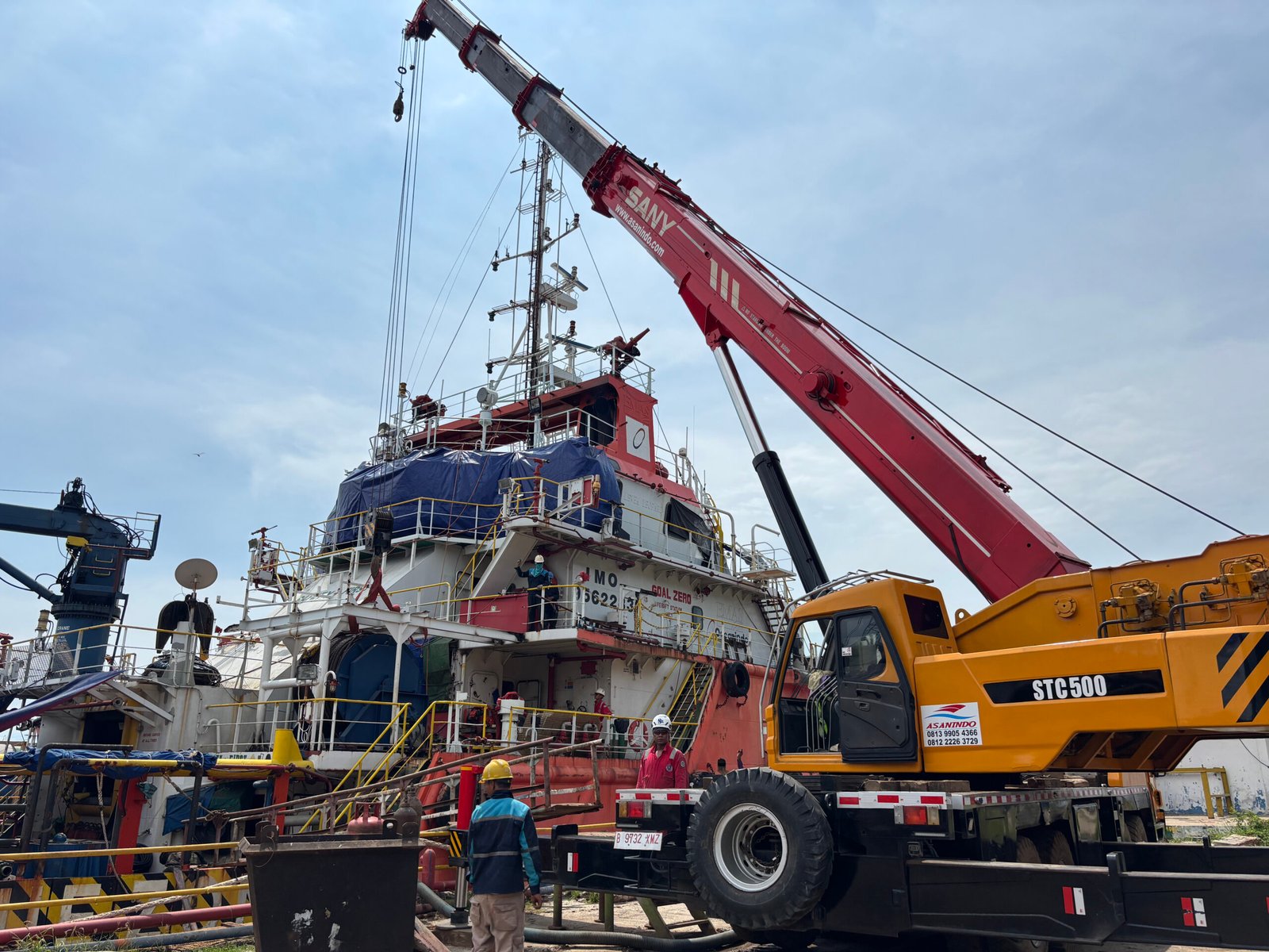 Armada crane Asanindo untuk rental crane Jakarta dengan berbagai kapasitas crane proyek industri