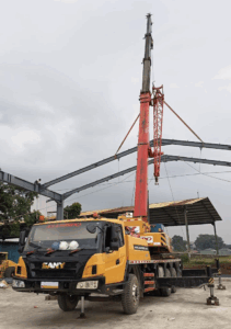 Crane erection rafter