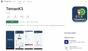 Aplikasi Teman K3 dari Kementerian Ketenagakerjaan untuk memverifikasi keaslian SIO operator crane secara digital