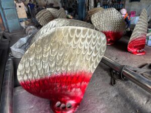 Welding overlay dan polishing blade propeller kapal di bengkel bubut perkapalan PT ASANINDO JAYA ABADI