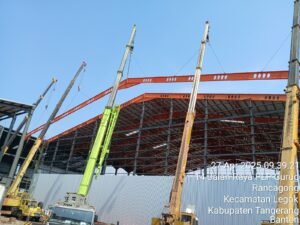 Spreader bar digunakan dalam pekerjaan lifting crane Asanindo
