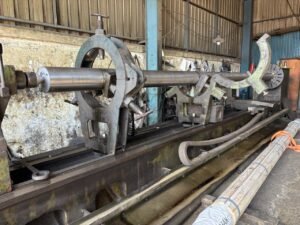 Machining propeller shaft kapal tugboat stainless steel 304 di workshop PT. ASANINDO JAYA ABADI Tanjung Priok Jakarta Utara