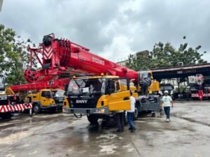 Mobile crane SANY STC550 dengan kapasitas angkat tinggi untuk proyek heavy lifting