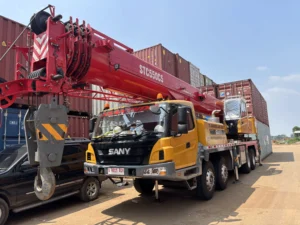 Mobile crane SANY STC550 55 ton heavy lifting dengan boom 45 meter