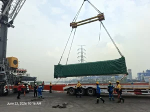 Spreader bar lifting gear tambahan biaya extra sewa crane Jakarta di luar harga all-in