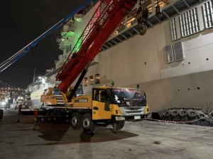 Level indicator crane bubble level digital kabin operator posisi rata level sebelum operasi